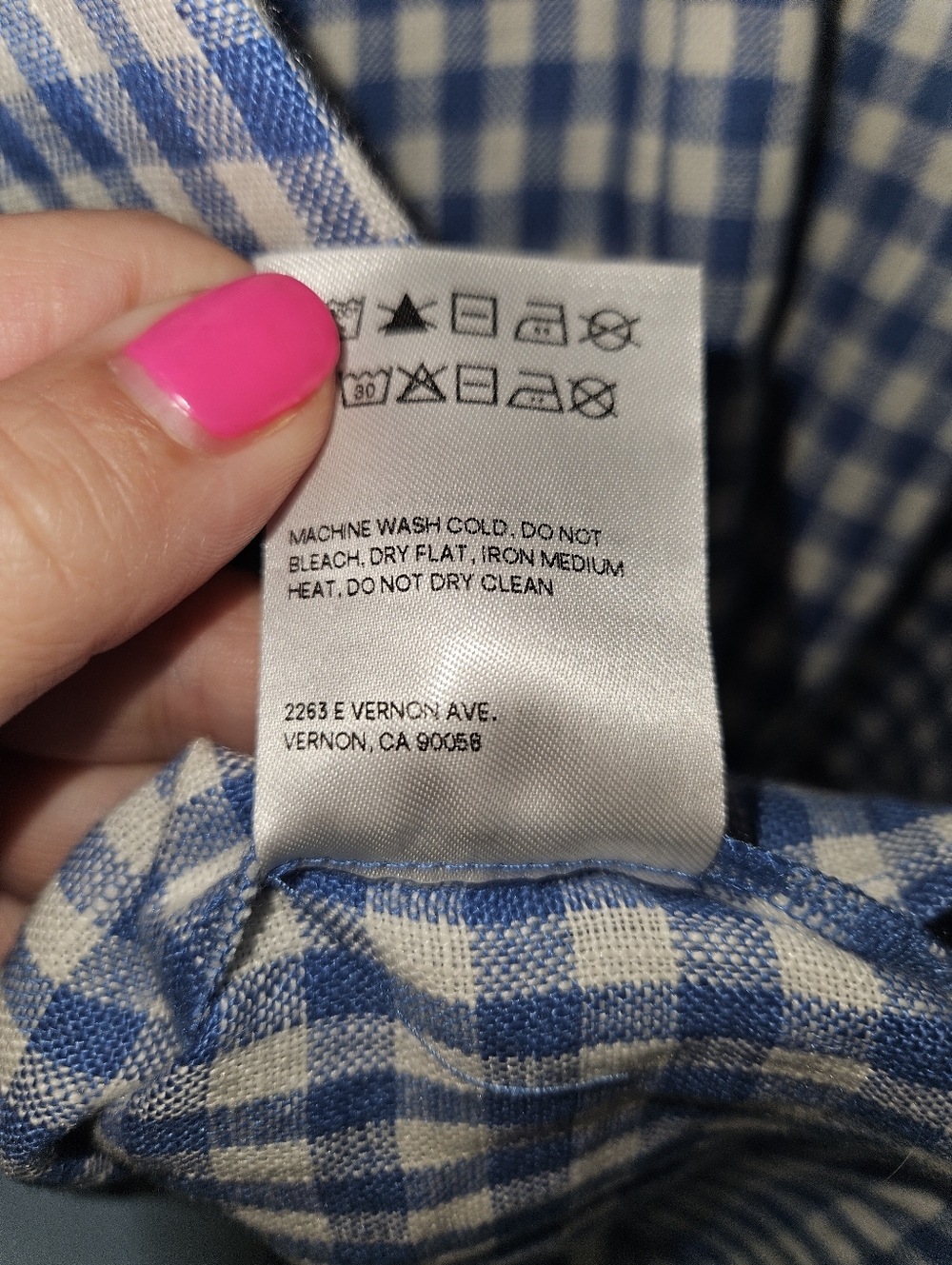 Reformation Brigitte Linen Dress Blue Gingham Print Size 6 - Picture 10 of 10